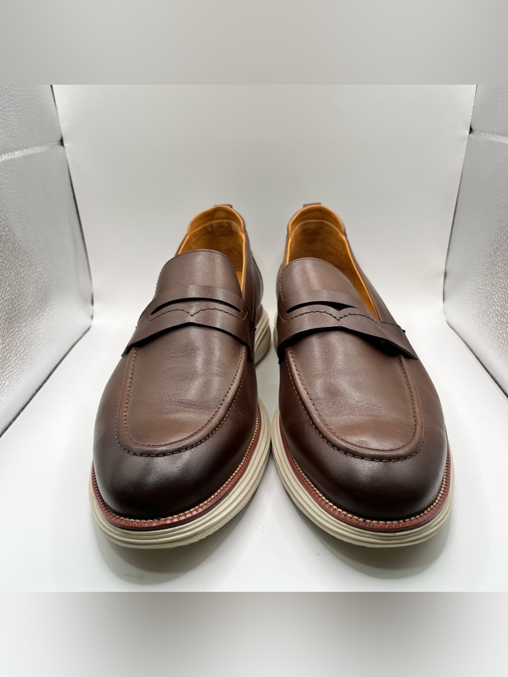 Beckett Simonon Hudson Loafer brown EUC size 14 slip on men’s comfort luxury - Picture 2 of 10